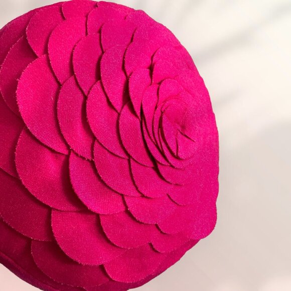 Deep Pink Dahlia Cushion - Winston Thomas Brand - Picture 4 of 4